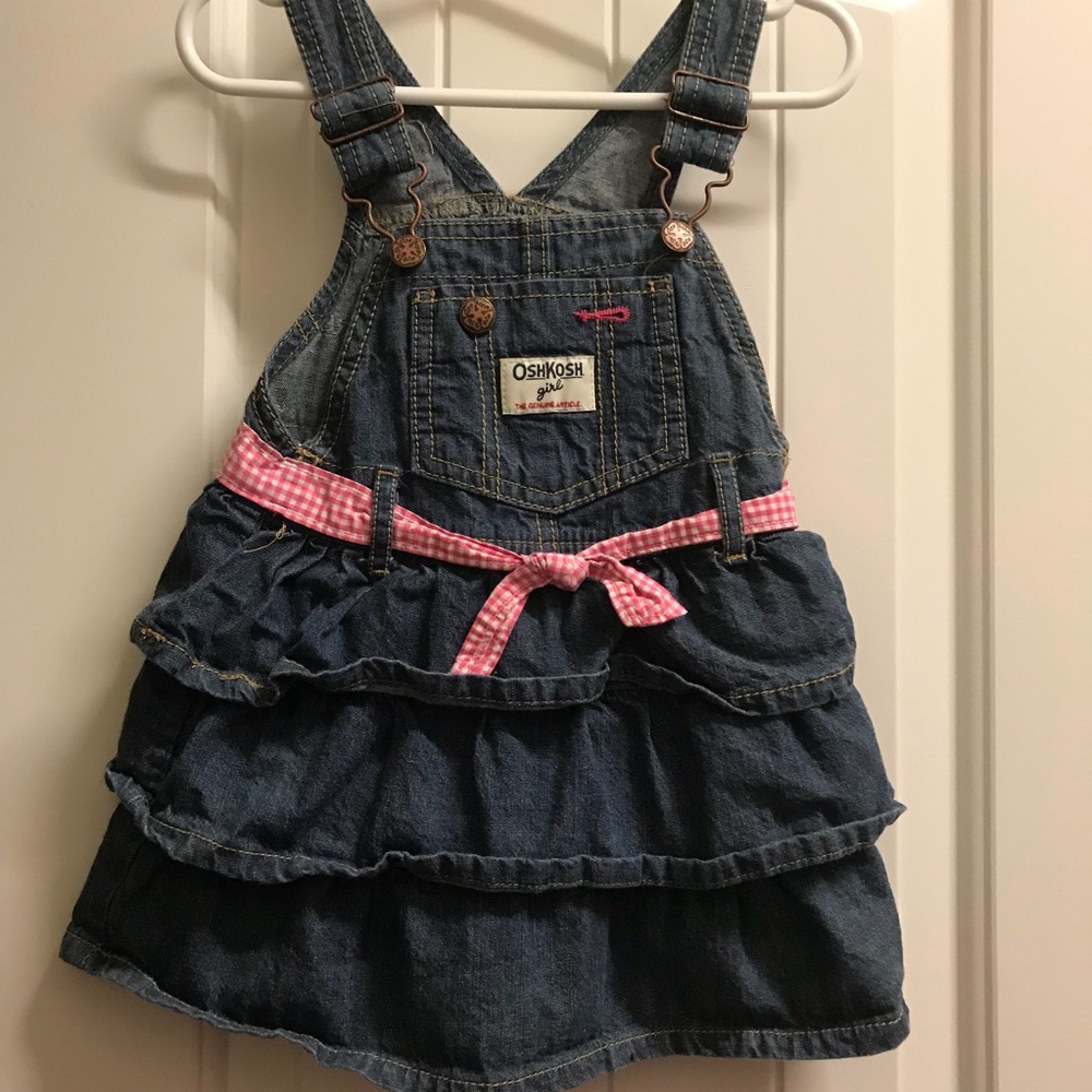 Osh Kosh denim overall dress